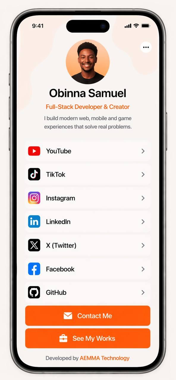 Orinq iPhone UI mockup
